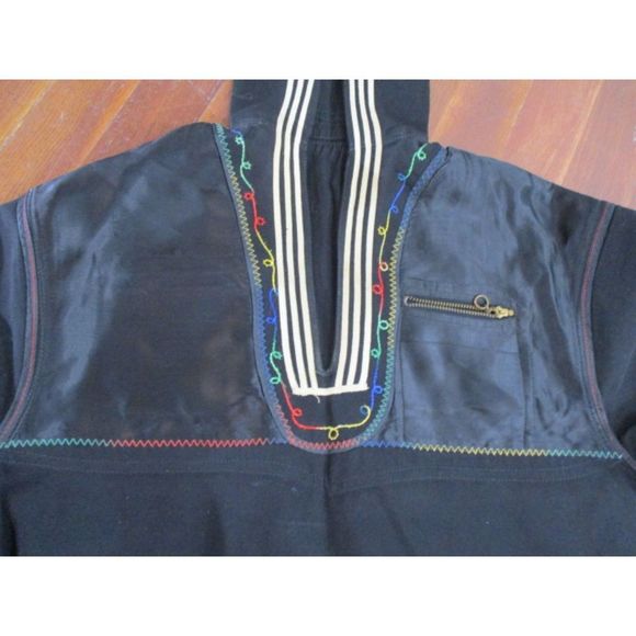Vintage Authentic Dress Blue Military Shirt Zipper side Cosplay - Picture 9 of 10